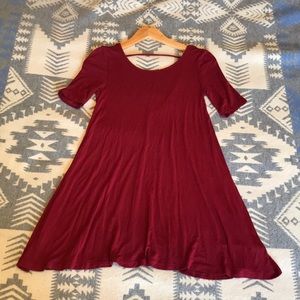 Red A line dress by wet seal
